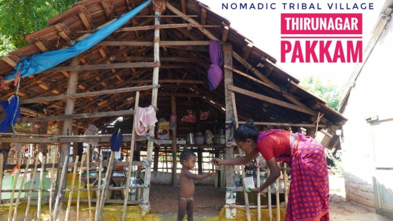 Solar powered home lighting system At nomadic tribal settlement